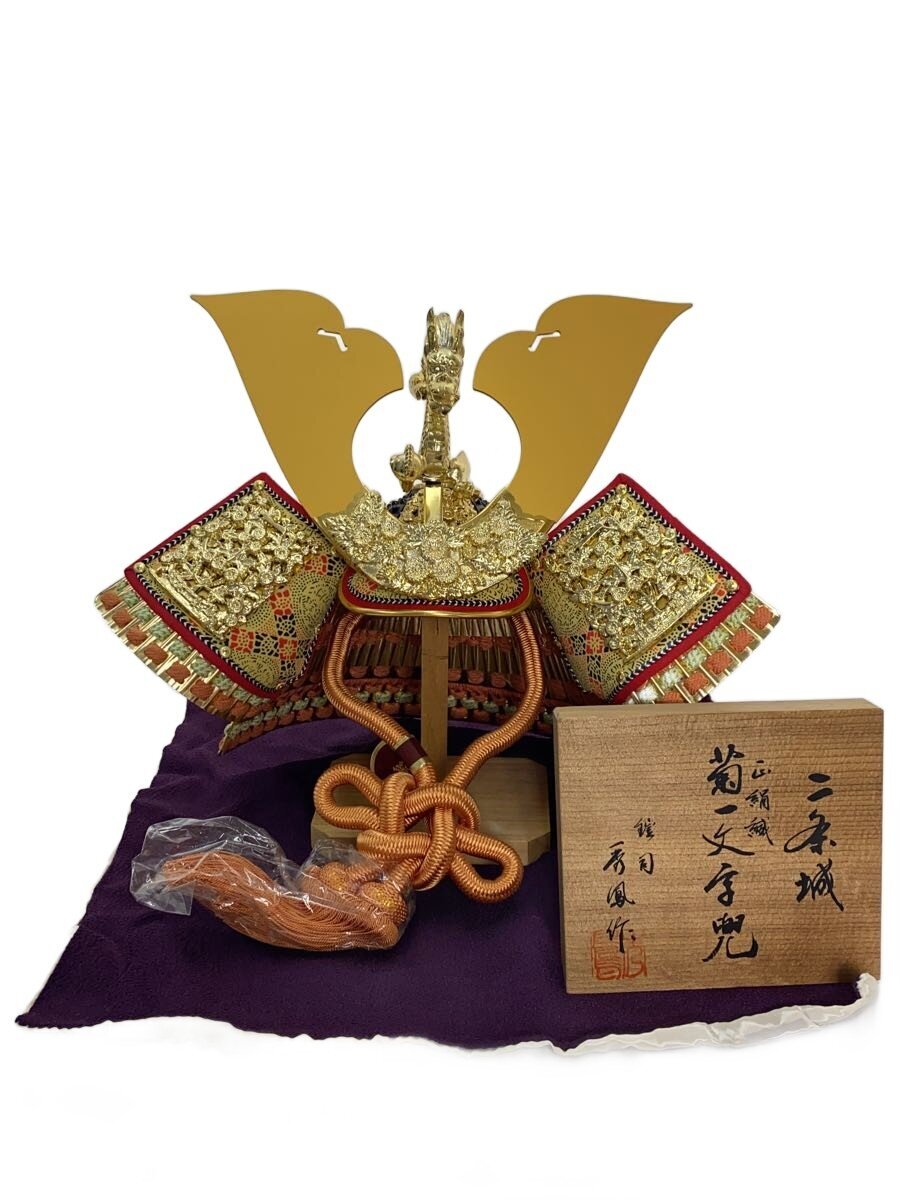 【中古】鎧兜飾/秀鳳作/室内装飾雑貨/BLK【室内装飾小物・日用雑貨】