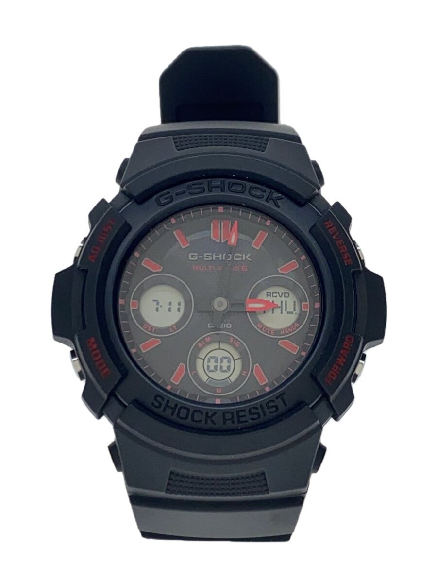 【中古】CASIO◆カシオ/AWG-M100FP-1A4JR/ソーラーウオッチ_G-SHOCK/デジタル/天然ゴム/黒いこと//【服飾雑貨他】