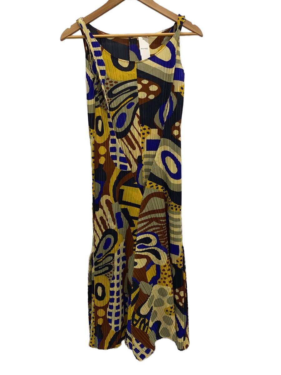 【中古】PLEATS PLEASE ISSEY MIYAKE◆ノースリーブ衣裳/2/ポリエステル/マルチ色つや/PP83-JH604【レディース御召しもの】