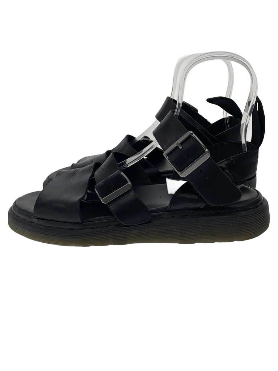 【中古】Dr.Martens◆サンダル/UK9/BLK/なめし革//【シューズ】