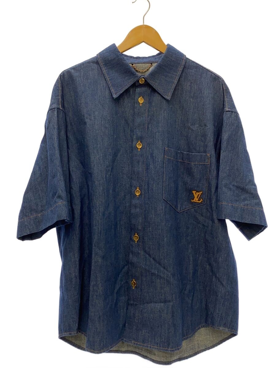 【中古】LOUIS VUITTON◆半袖ティーシャツ/XL/綿織物/IDG/無地/RM242M MKE HRS87W/24AW【メンズウェア】