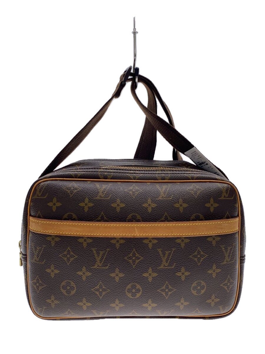 【中古】LOUIS VUITTON◆特派員PM_モノグラム・帆布_BRW/PVC/BRW//【御徒面子】