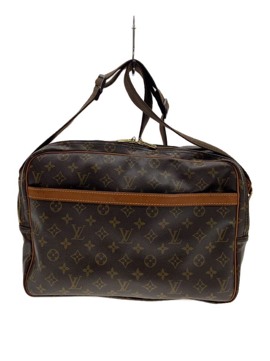 【中古】LOUIS VUITTON◆特派員GM_モノグラム・帆布_BRW/PVC/赤銅色/ルイヴィトン【御徒面子】