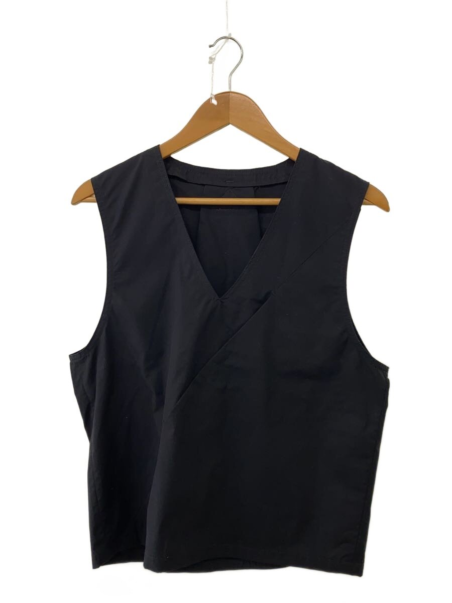 【中古】KENNETH FIELD◆Outfitters Vest/より良い/S/綿織物/BLK/無地【メンズウェア】