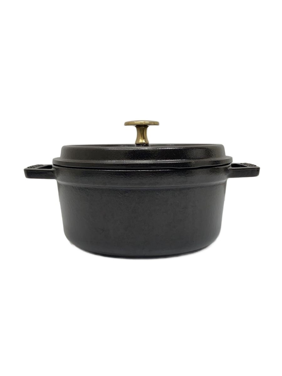 【中古】Staub◆鍋/サイズ:18cm/BLK【キッチン用品】