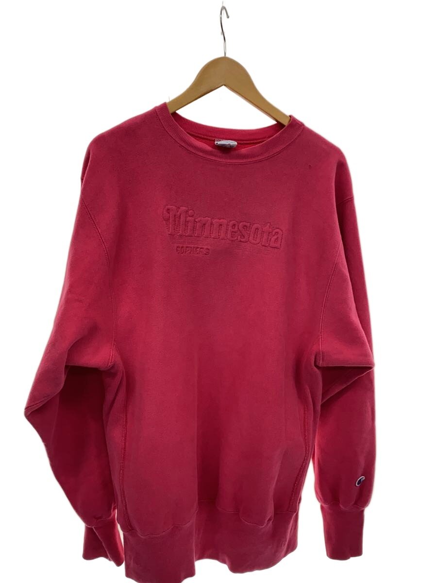 【中古】Champion◆流汗/XL/綿織物/PNK【メンズウェア】