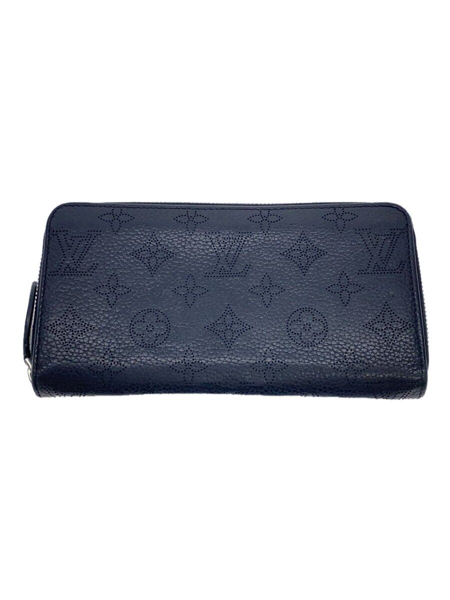 【中古】LOUIS VUITTON◆ジッピー・ウォレット_マヒナ_BLK/牛革/BLK/メンズ//【服飾雑貨他】