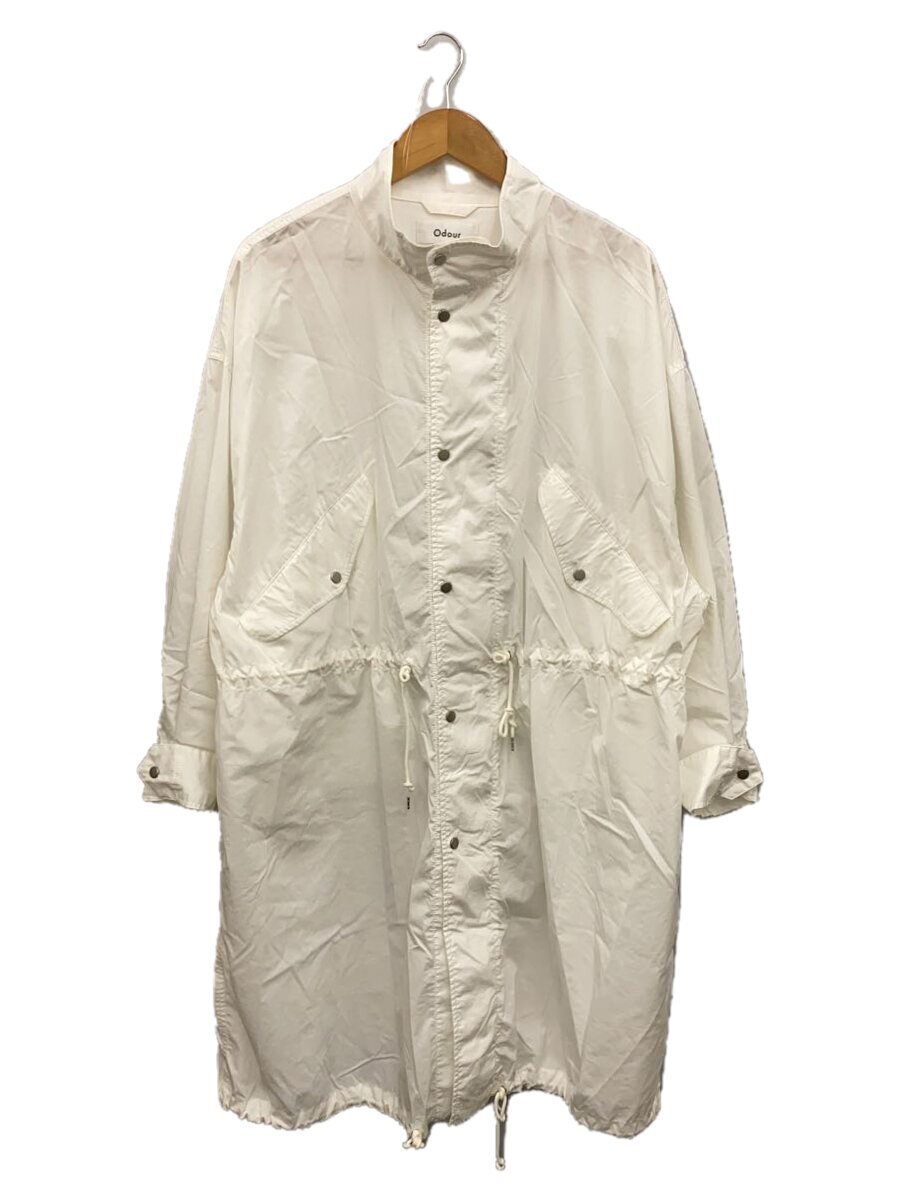 【中古】Odour/厚地の外套/FREE/綿織物/WHT/無地/OD-JK2405//【レディース御召しもの】