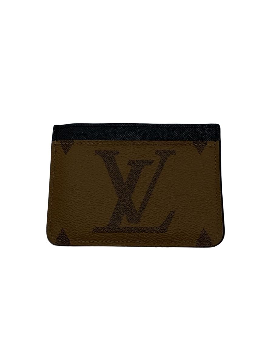 【中古】LOUIS VUITTON◆ポルトカルト/LV側面繰り上げる/歌留多容れもの/PVC/BRW/レディース/m81462【服飾雑貨他】