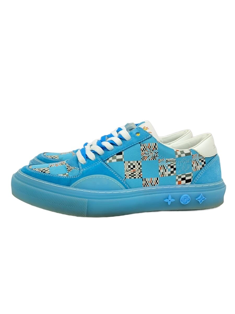 【中古】LOUIS VUITTON◆ローカットスニーカー/UK6.5/BLU/1a8q55【シューズ】