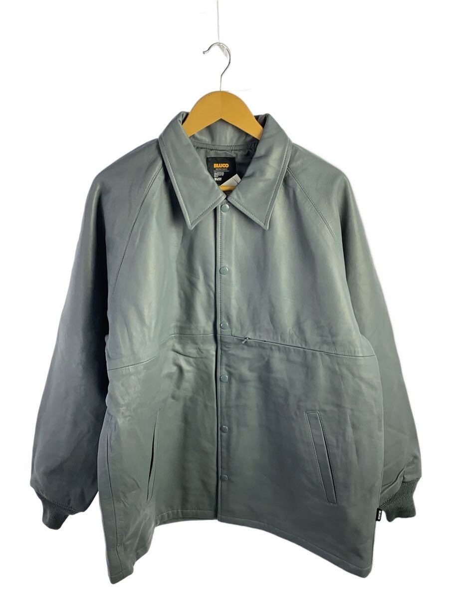 【中古】BLUCO◆なめし革上衣・上衣/XL/羊革/GRY/無地/143-31-008-06-156【メンズウェア】