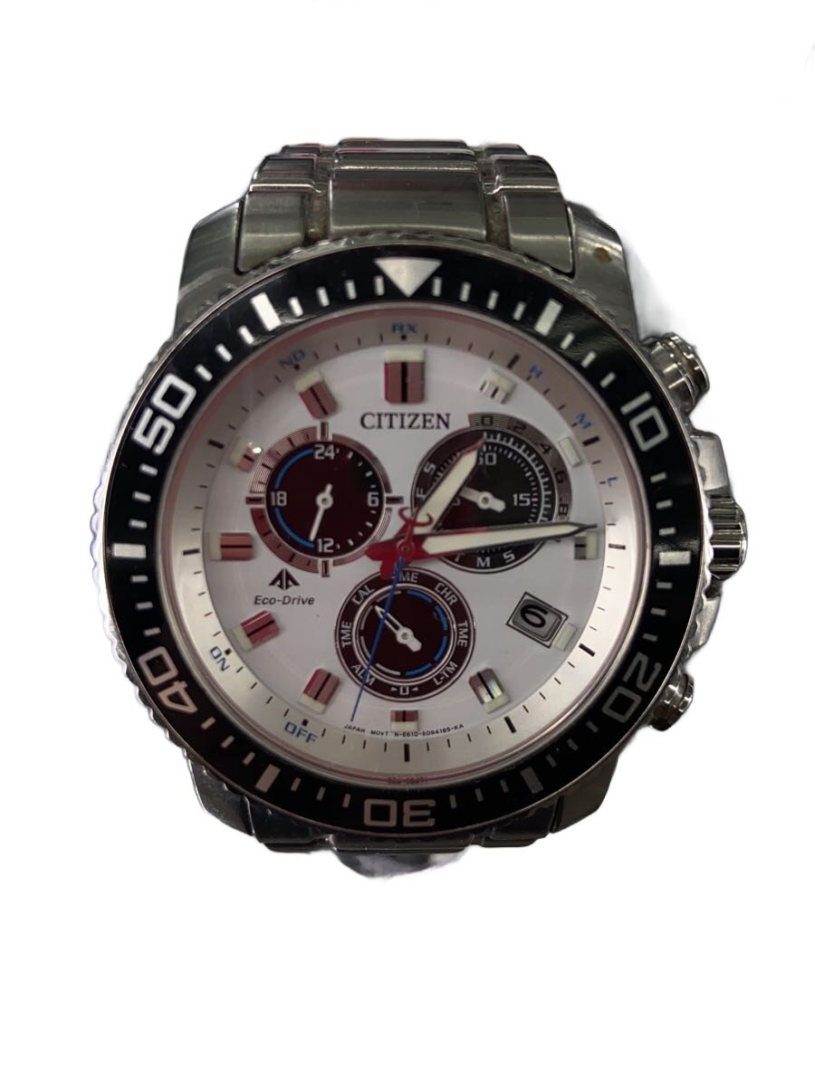 【中古】CITIZEN◆石英ウオッチ/アナログ/ステンレス鋼/WHT/E610-S062977【服飾雑貨他】