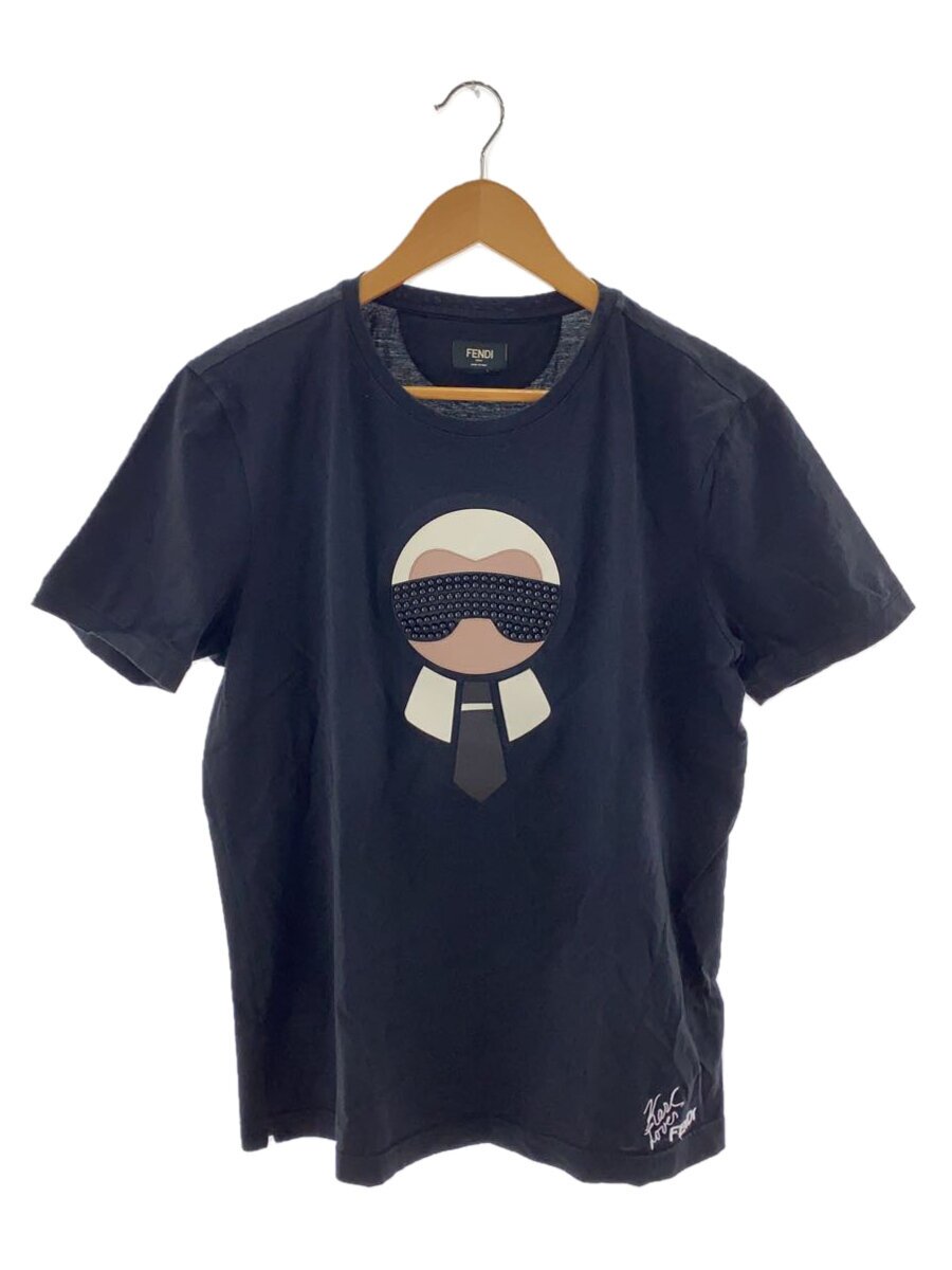 【中古】FENDI◆プルオーバー/50/綿織物/BLK/無地/FY0682O9K【メンズウェア】