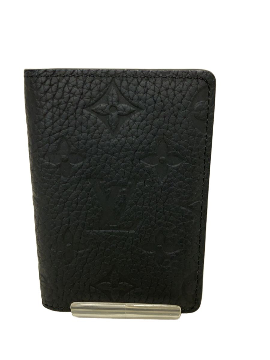 【中古】LOUIS VUITTON◆オーガナイザー・ドゥ・ポッシュ_モノグラム・トリヨン/なめし革/BLK/モノグラム/メンズ【服飾雑貨他】