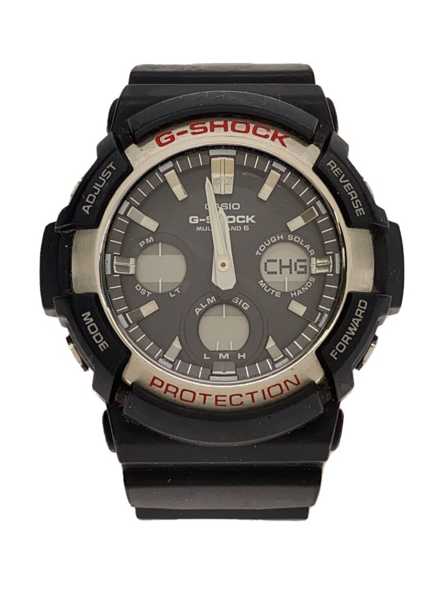 【中古】CASIO◆ソーラーウオッチ・G-SHOCK/デジアナ/GAW-100-1AJF【服飾雑貨他】