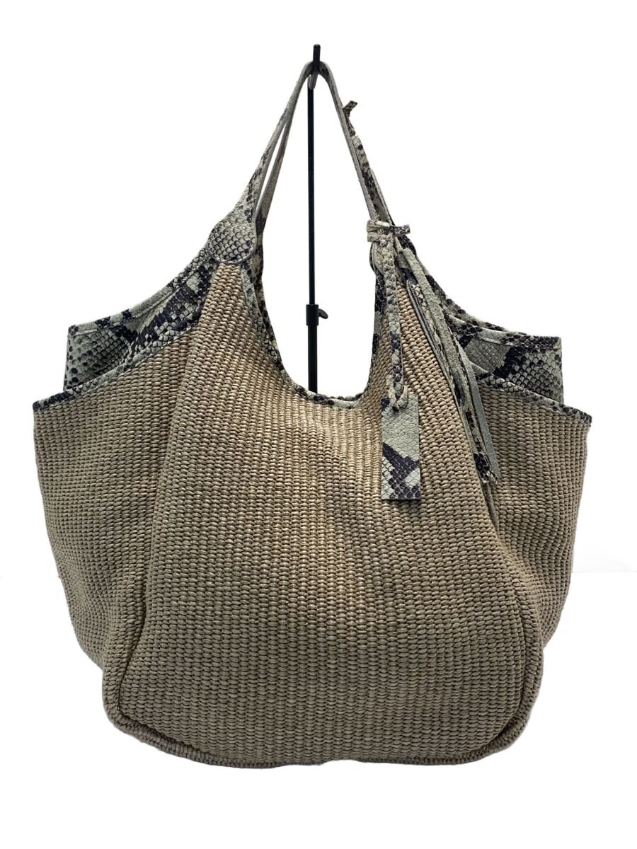 【中古】MARCO MASI◆カゴトートバッグ/--/BEG【御徒面子】
