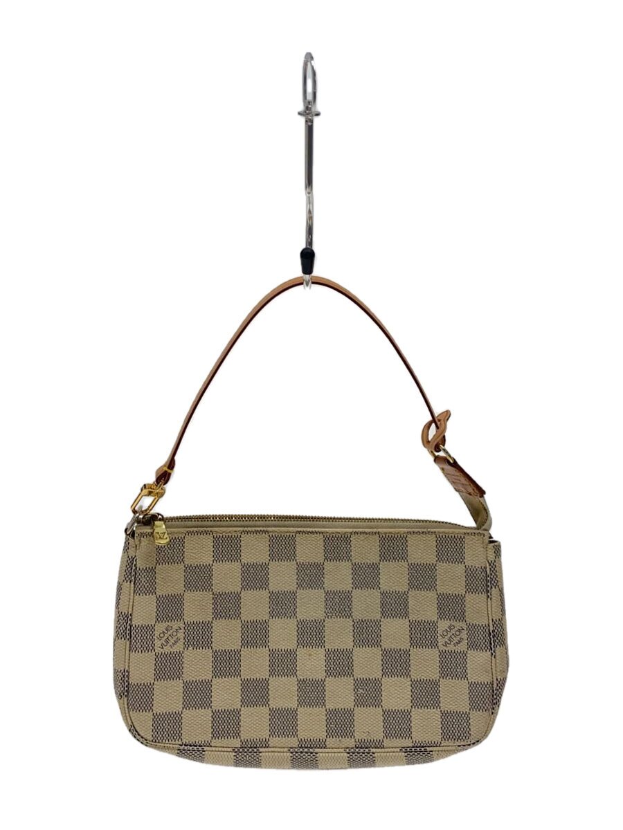 【中古】LOUIS VUITTON◆ポシェット・アクセソワール_ダミエ・アズール/PVC/WHT【バッグ】｜2ｎｄ STREET 店 49,896円