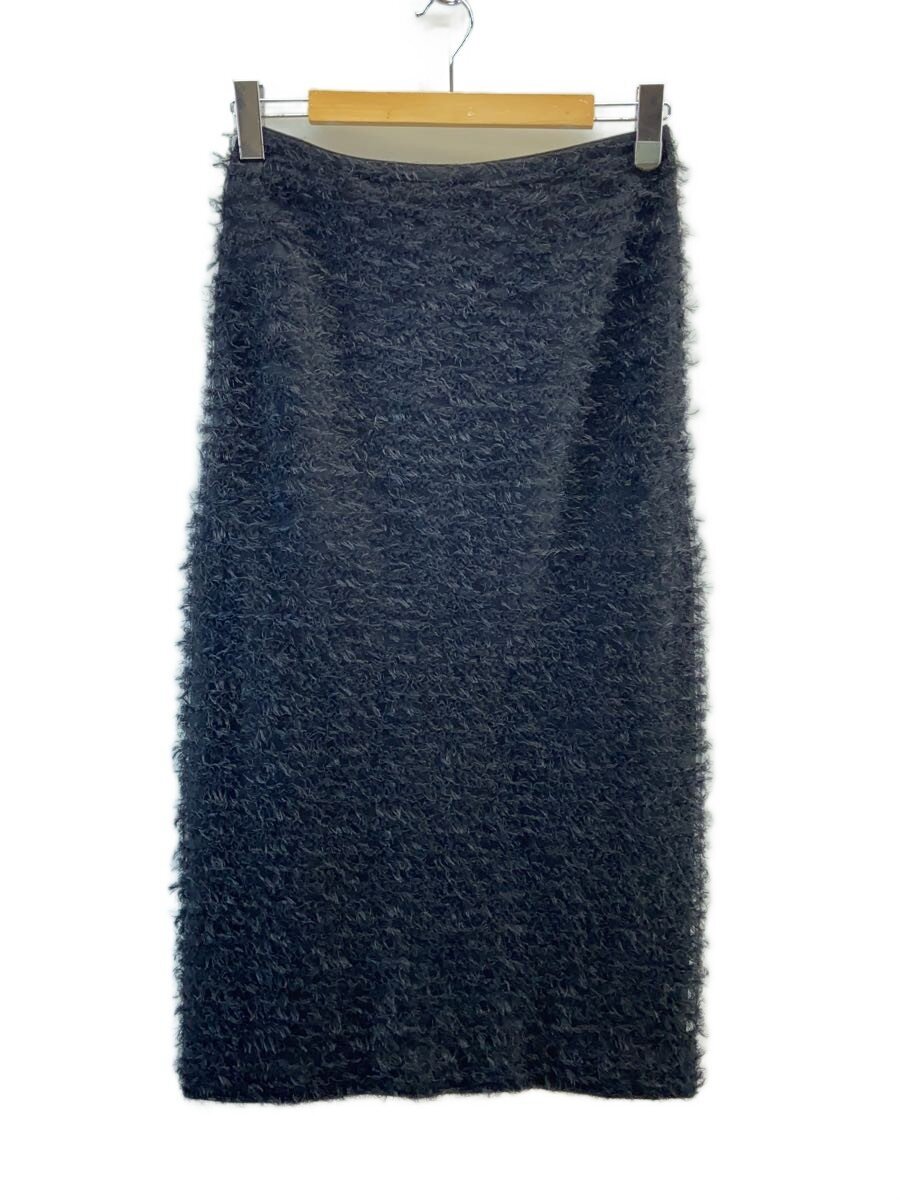 【中古】DRAWER◆ロングスコート/40/ポリエステル/BLK/無地/6524-2-991930【レディース御召しもの】