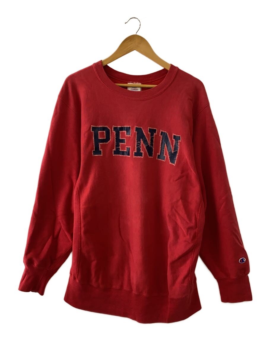 【中古】Champion◆スウェット/XL/コットン/RED/無地【メンズウェア】｜2ｎｄ STREET 店