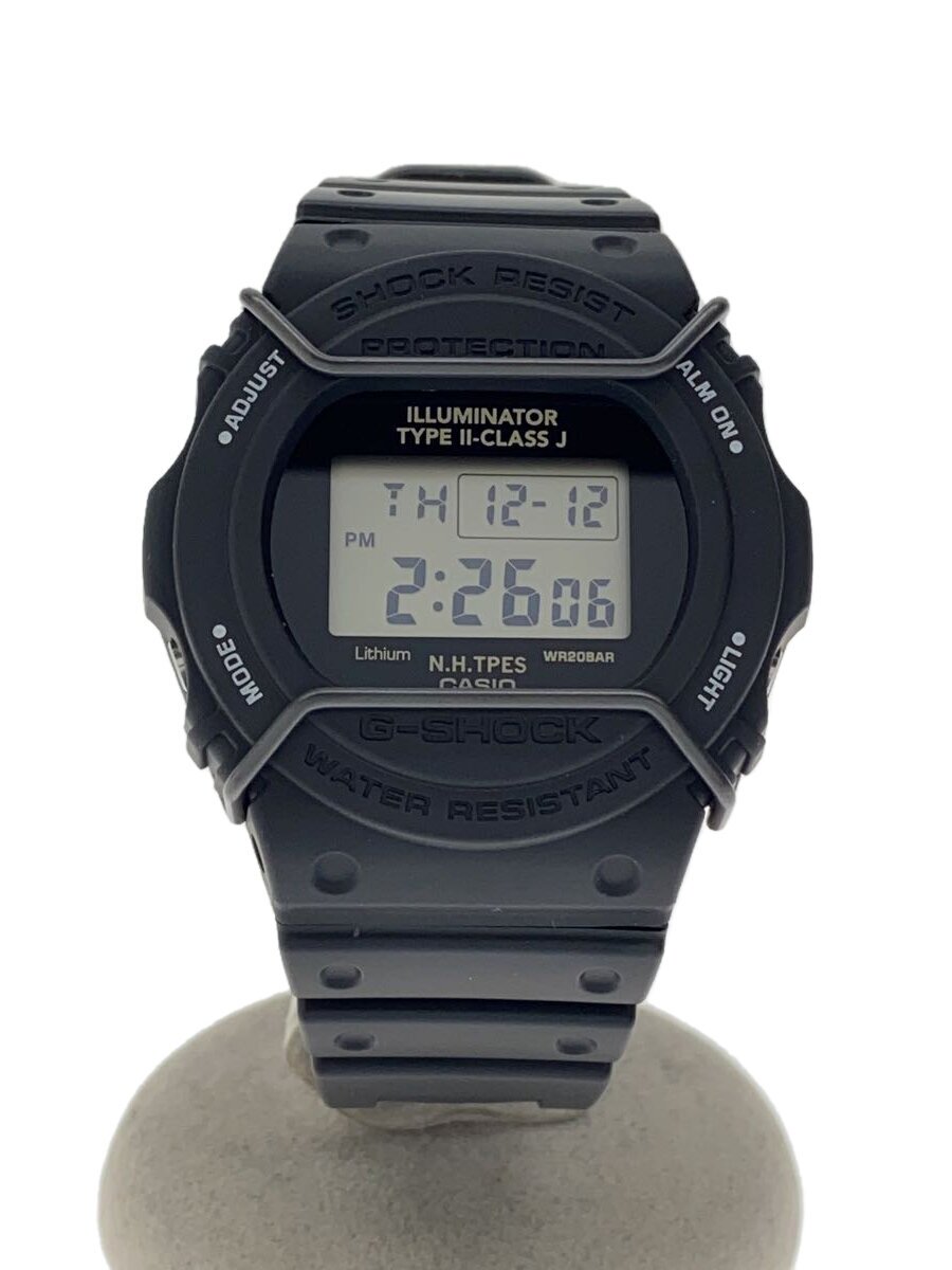 【中古】CASIO◆石英ウオッチ/デジタル/天然ゴム/BLK/DW-5700NH【服飾雑貨他】