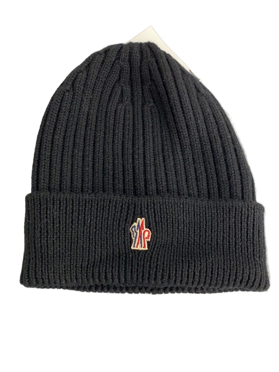 【中古】MONCLER◆編み物旗がしら/--/羊毛/BLK/メンズ/J20973B00010 04761【服飾雑貨他】