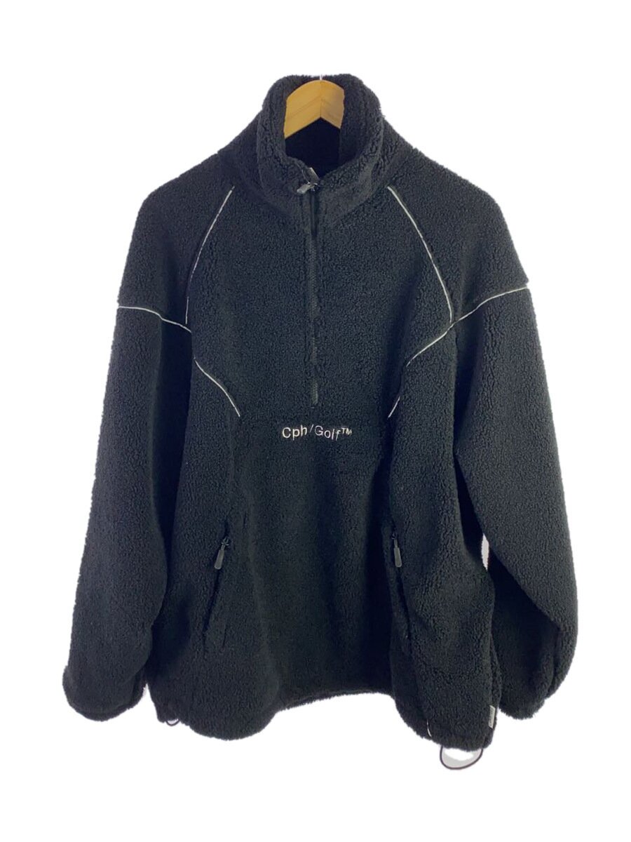 【中古】CAPTAINS HELM◆REFLECTIVE TAPE BOA FLEECE フリースジャケット/XL/BLK/CHG23-AW-J07【メンズウェア】