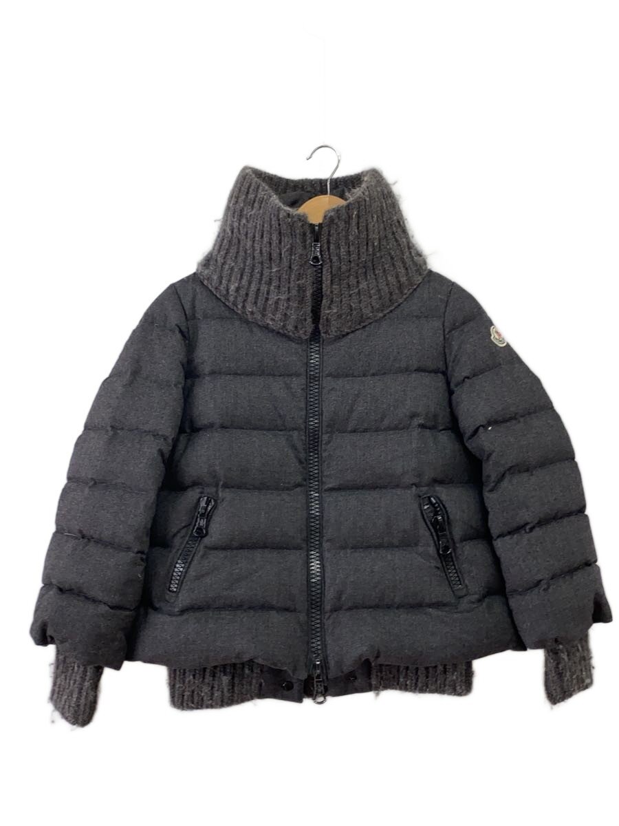 【中古】MONCLER◆落ちこむ上衣/--/羊毛/GRY/無地/220934639605//【レディース御召しもの】