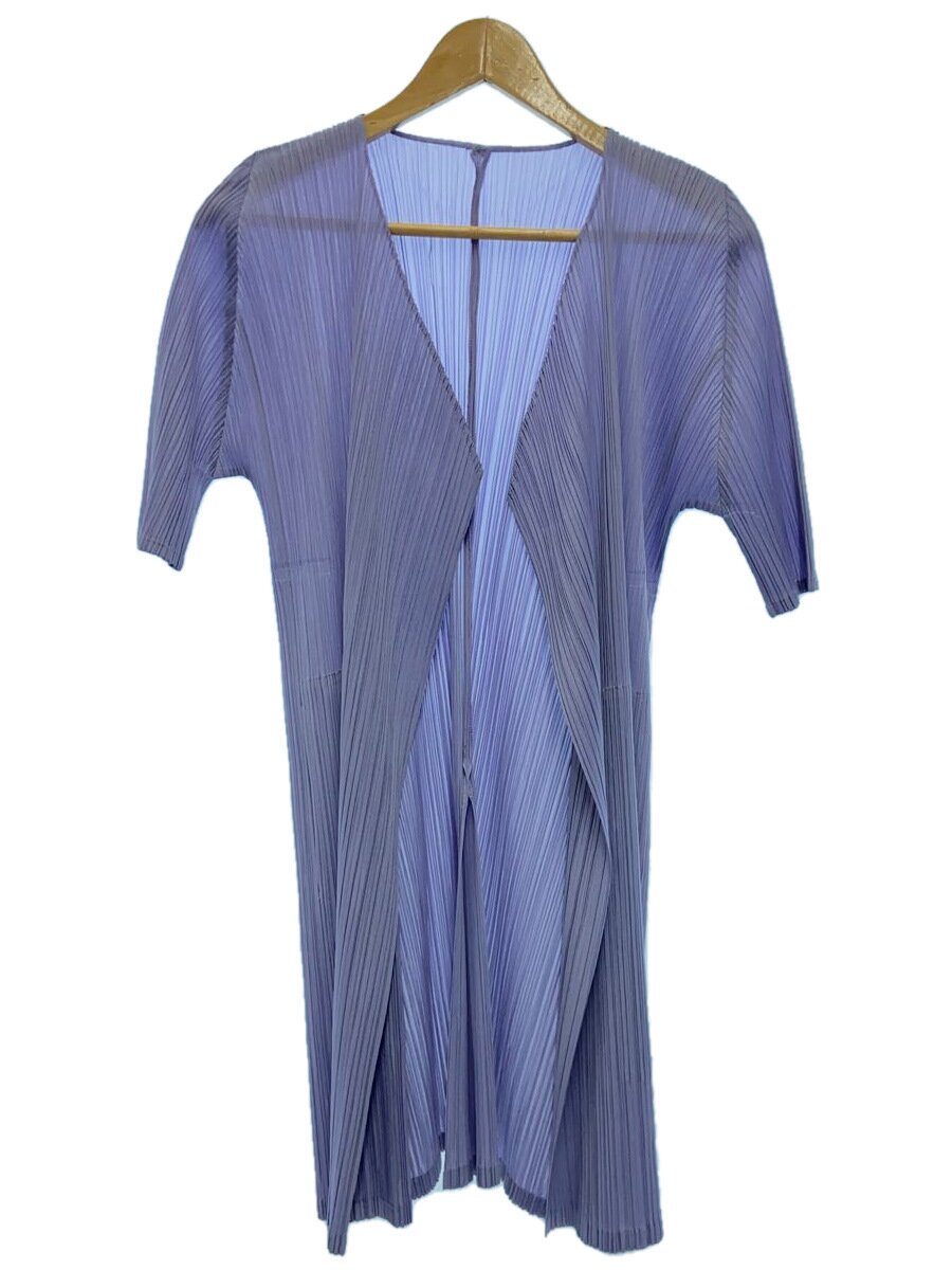 【中古】PLEATS PLEASE ISSEY MIYAKE◆19SS/筋目ジレー(薄っぺら)/2/ポリエステル/PUP/無地【レディース御召しもの】