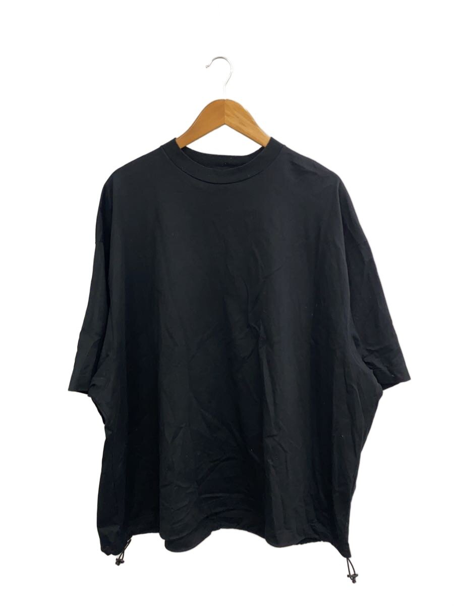 【中古】IS-NESS◆BALOON SHORT SLEEVE T-SHIRT/プルオーバー/L/綿織物/BLK【メンズウェア】