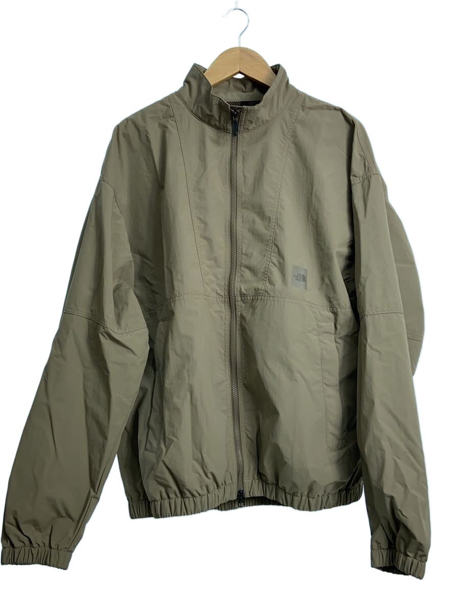【中古】THE NORTH FACE◆ENRIDE TRACK JACKET_エンライドトラックジャケット/L/ナイロン/BEG【メンズウェア】