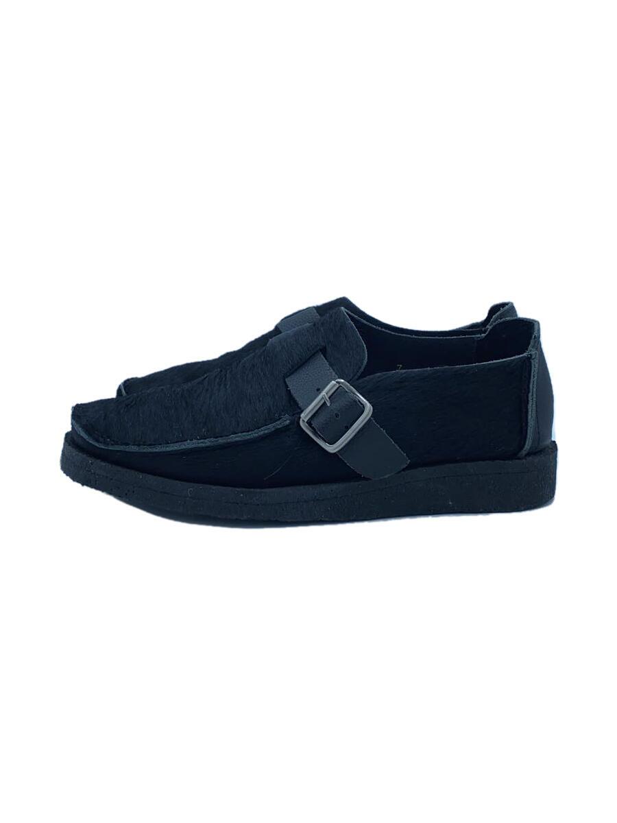 【中古】Padmore \u0026 Barnes◆ARRAN MOCCASINS/US7/黒いこと/ハラコ/J.press別注【シューズ】