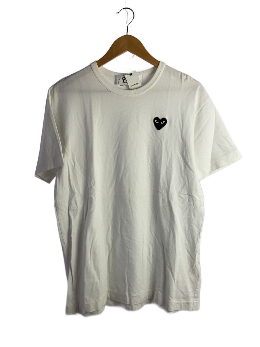 【中古】PLAY COMME des GARCONS◆プルオーバー/XL/綿織物/WHT/AZ-T064【メンズウェア】