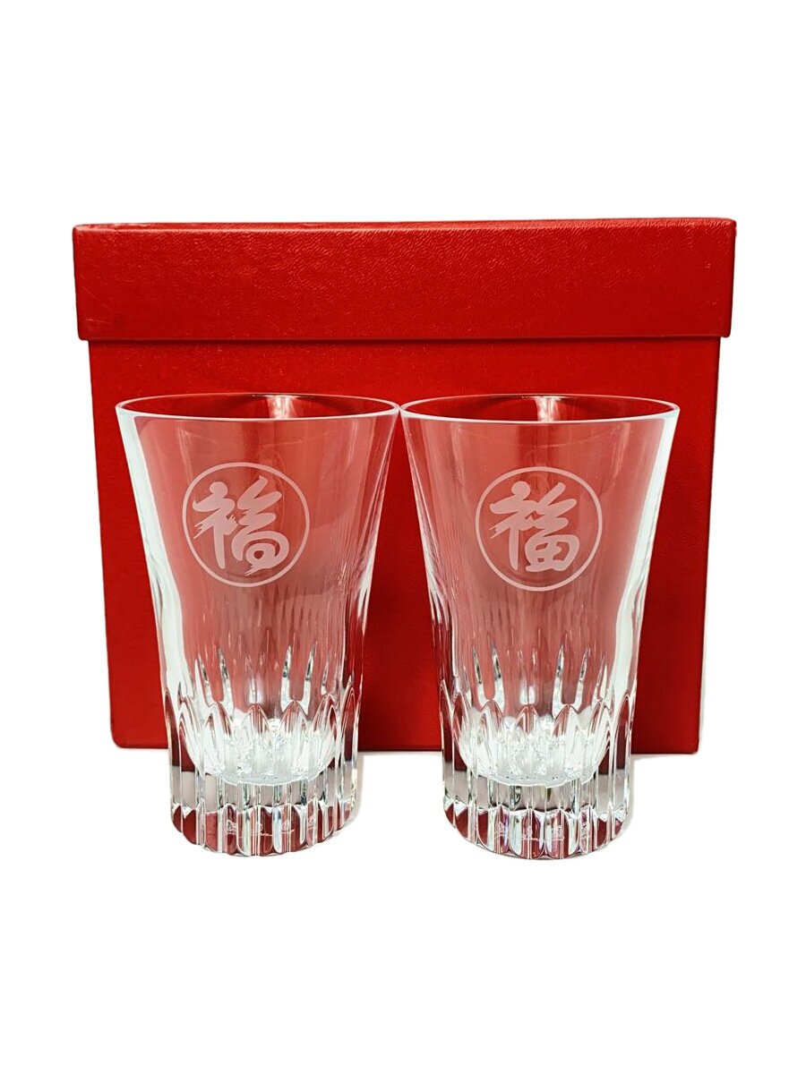 【中古】Baccarat◆西洋ナシ水飲み/GLASS JAPAN/福/2点仕かける/CLR//【勝手もと機材】 キッチン用品・食器・調理器具-食器・カトラリー・グラス-グラス・タンブラー