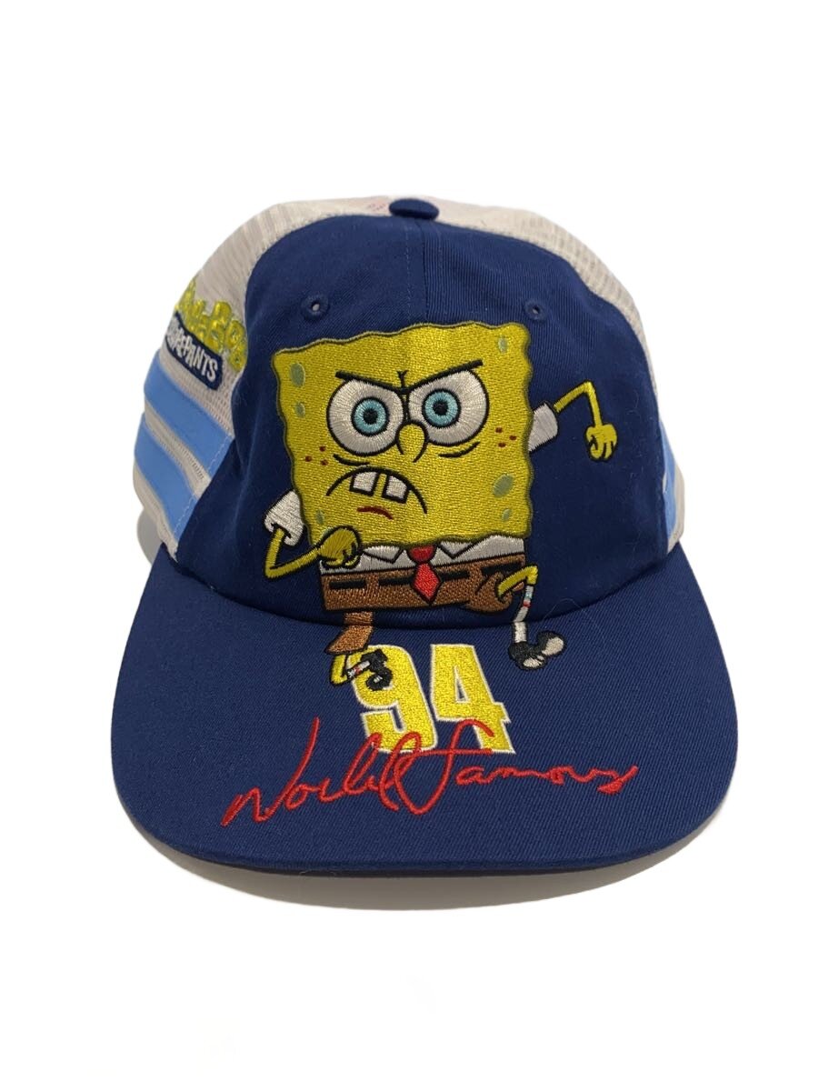 【中古】Supreme◆25SS/SpongeBob Jeff Hamilton Mesh Back6/FREE/綿織物/WHT/メンズ【服飾雑貨他】