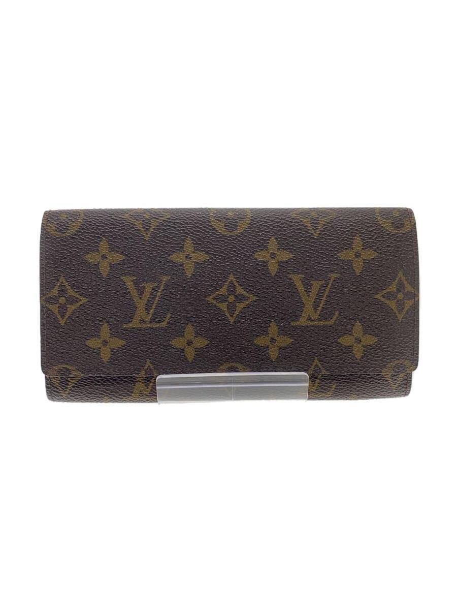 【中古】LOUIS VUITTON◆長紙入れ/--/BRW/モノグラム/メンズ/CA1907【服飾雑貨他】