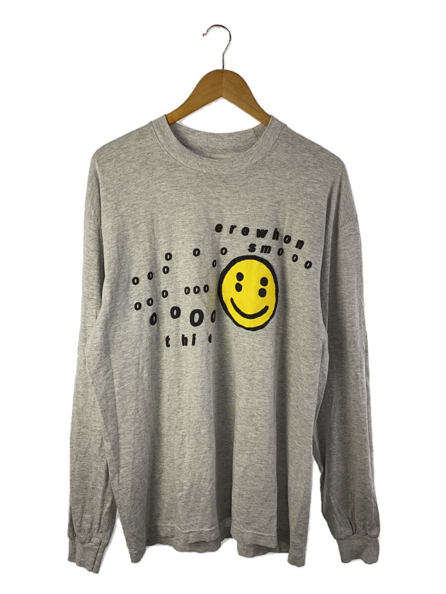 【中古】CACTUS PLANT FLEA MARKET◆CPFM&times;Erewhon SMOOOOTHIE LONGSLEEVE/長袖Tシャツ/L/グレー/プリント【メンズウェア】｜2ｎｄ STREET 店
