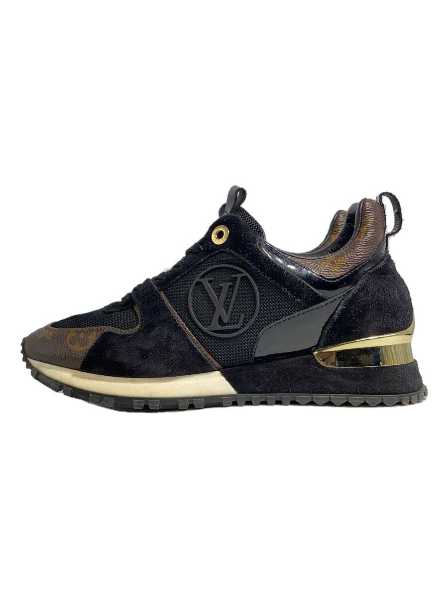 【中古】LOUIS VUITTON◆スニーカー_ランアウェイ・ライン/36/BLK【シューズ】