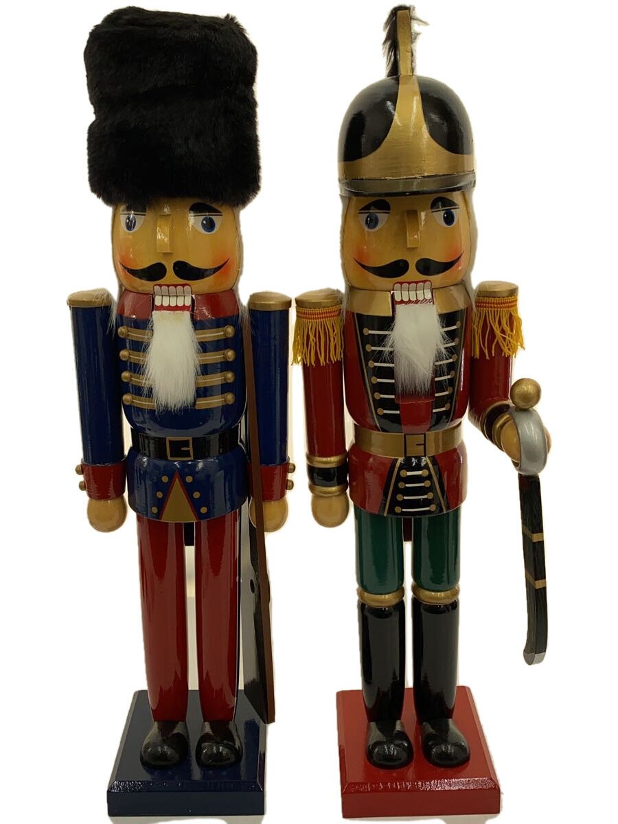 【中古】KIRKLAND/WOODEN NUTCRACKER/くるみ割り人形/2点セット【インテリア小物・日用雑貨】