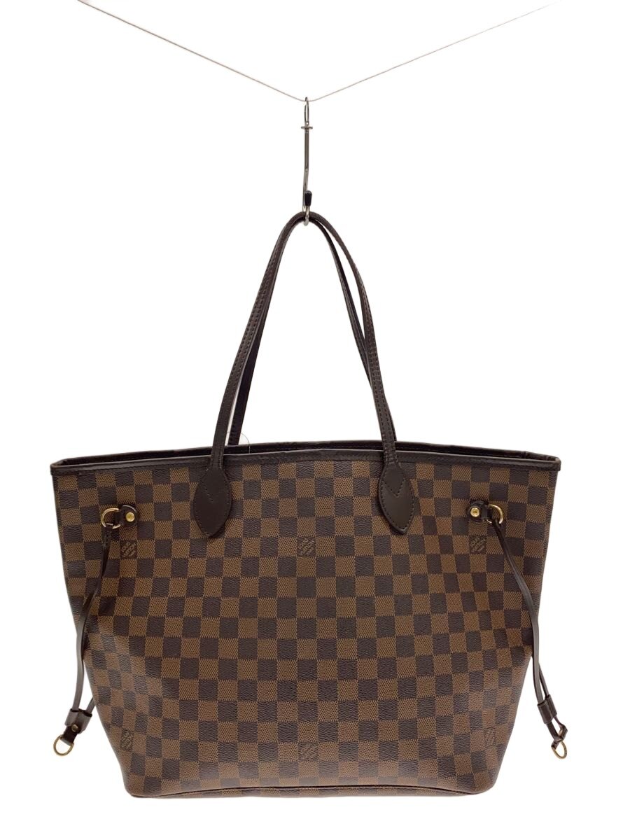 【中古】LOUIS VUITTON◆1)ネヴァーフルGM_ダミエ・エベヌ/PVC/BRW//【御徒面子】