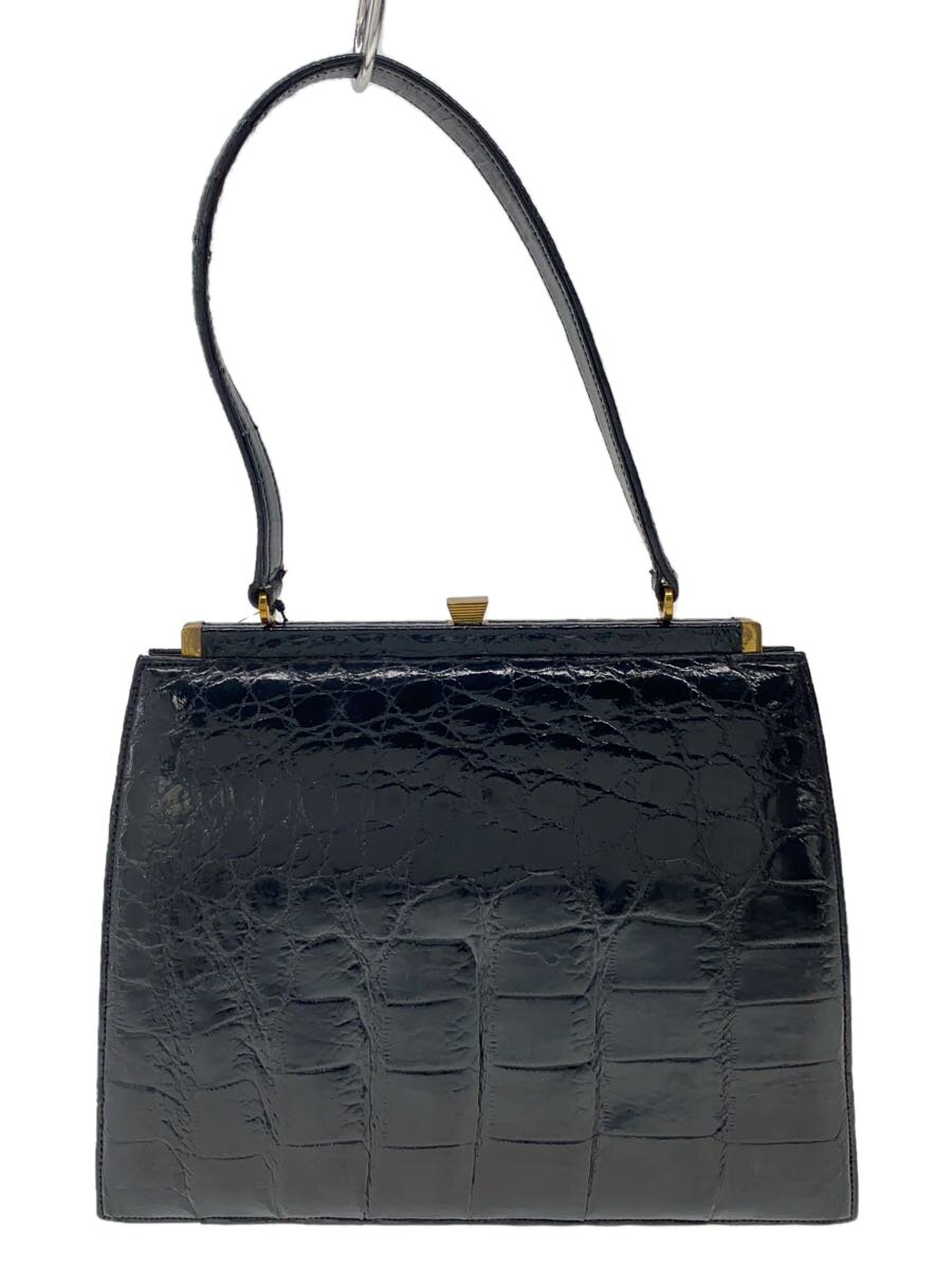 【中古】ハンドバック/--/黒いこと/クロコダイル/西ドイツ製///【御徒面子】