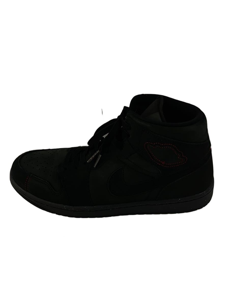 【中古】NIKE◆AIR JORDAN 1 MID SE CRAFT_エアジョーダン 1 ミッド SE/28.5cm/BLK/スウェ//【シューズ】｜2ｎｄ STREET 店