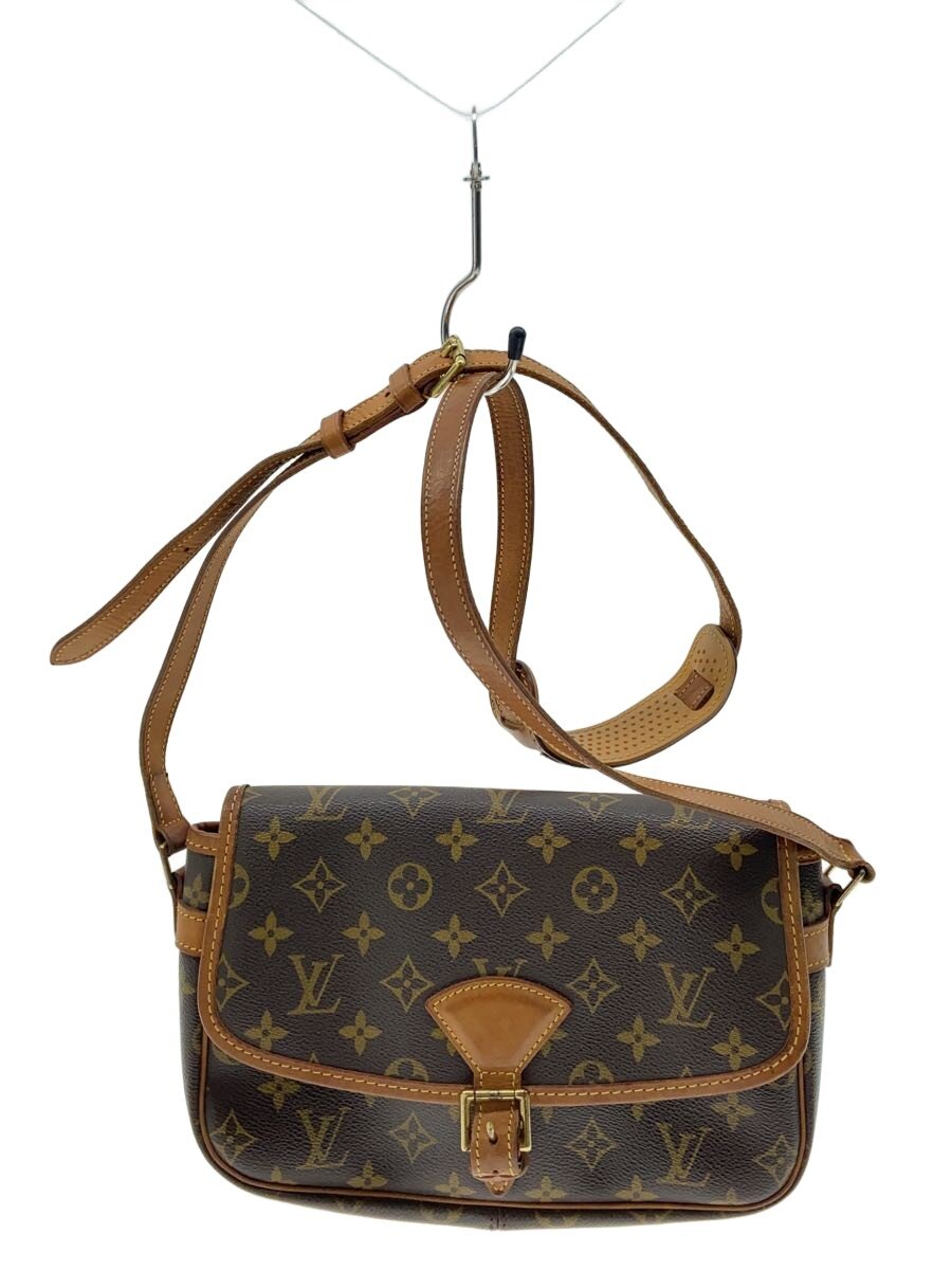 【中古】LOUIS VUITTON◆ソローニュ_モノグラム・帆布/PVC/BRW【御徒面子】