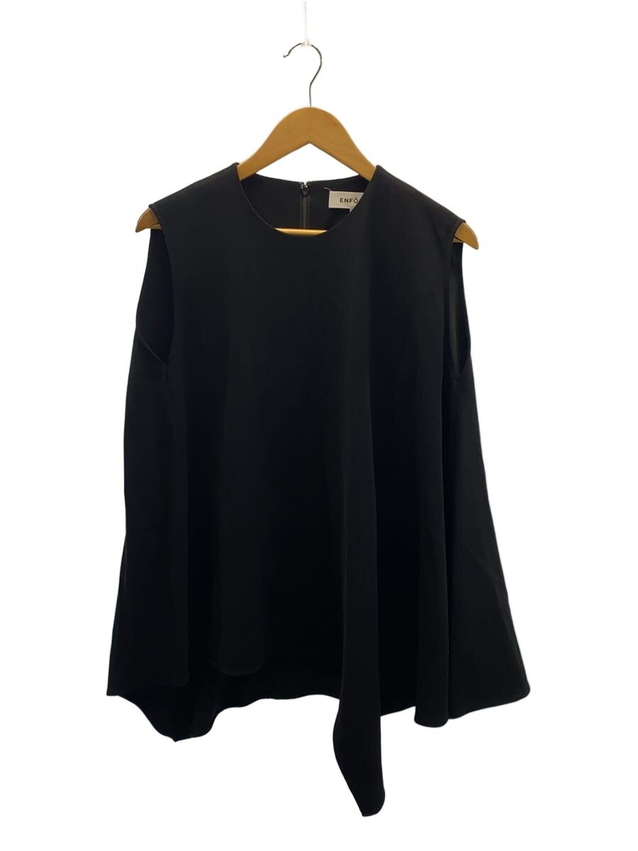 【中古】ENFOLD◆21SS/PEダブルクロス アシンメフレアTANK TOP/38/ポリエステル/BLK/300ES230-3140//【レディースウェア】|2nd STREET 店