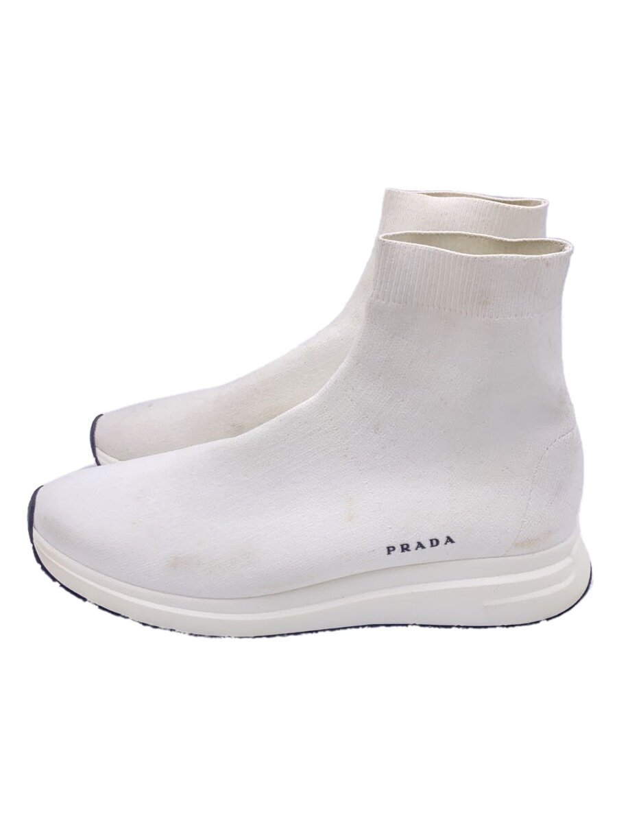 【中古】PRADA◆ハイカットスニーカー/--/WHT/1T715L//【シューズ】｜2ｎｄ STREET 店