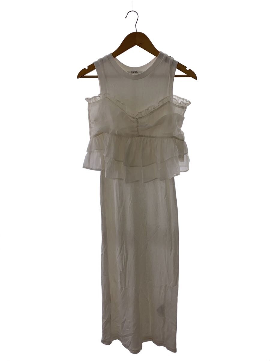 【中古】SNIDEL◆半袖衣装/1/綿織物/WHT/無地/SWC0242076【レディース御召しもの】