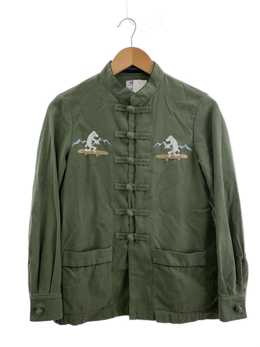 【中古】MADISONBLUE◆CHINOIS STYLE JK L.薬局衡オンス BS/XS/綿織物/KHK/MB244-1001【レディース御召しもの】