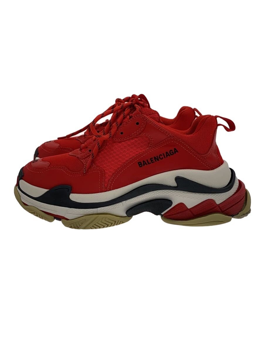 【中古】BALENCIAGA◆ローカットスニーカー/26.5珊/RED【シューズ】