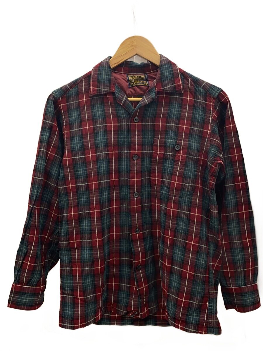【中古】PENDLETON◆50s/ボードシャツ/SIR PENDLETON/オープンカラーネルシャツ/長袖シャツ/S/ウール/チェック【メンズウェア】｜2ｎｄ STREET 店