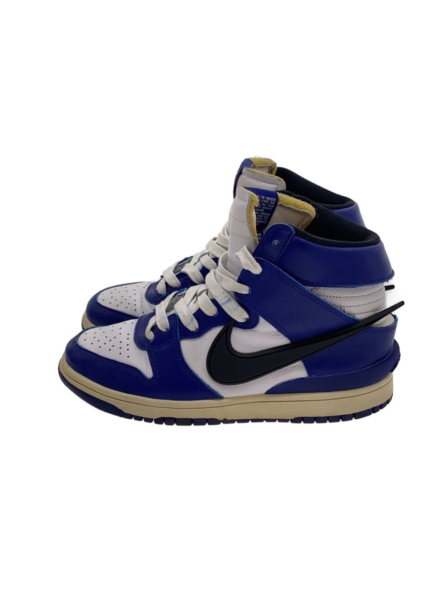 【中古】NIKE◆DUNK HI/AMBUSH/ハイカットスニーカー/25珊/BLU/CU7544-400【シューズ】
