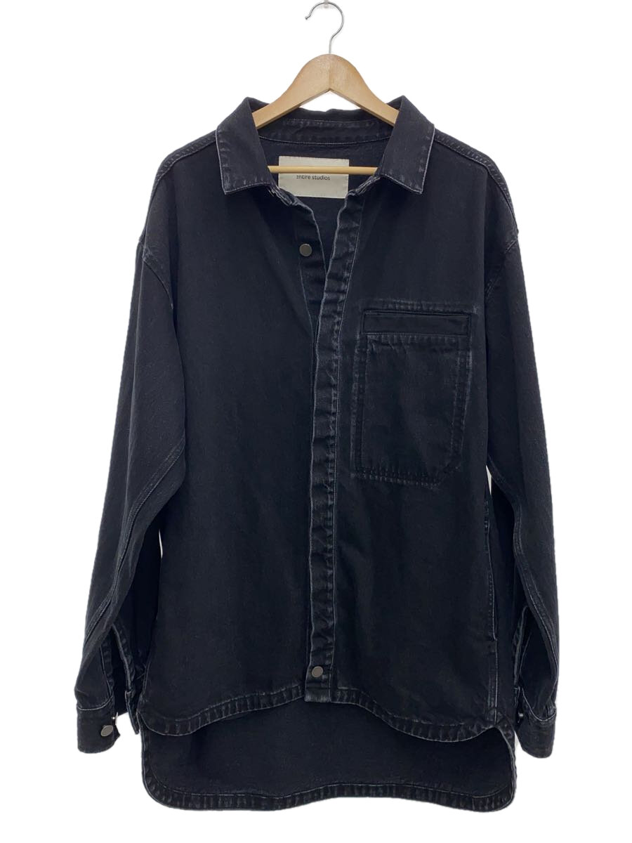 【中古】entire studios◆プルオーバー/XS/綿織物/BLK/ES2564MA/HERCULEAN SHIRT MAGNETITE/引き舟付き添い人【メンズウェア】